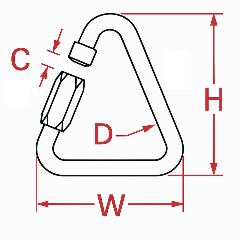 Triangle Quick Link Stainless Steel