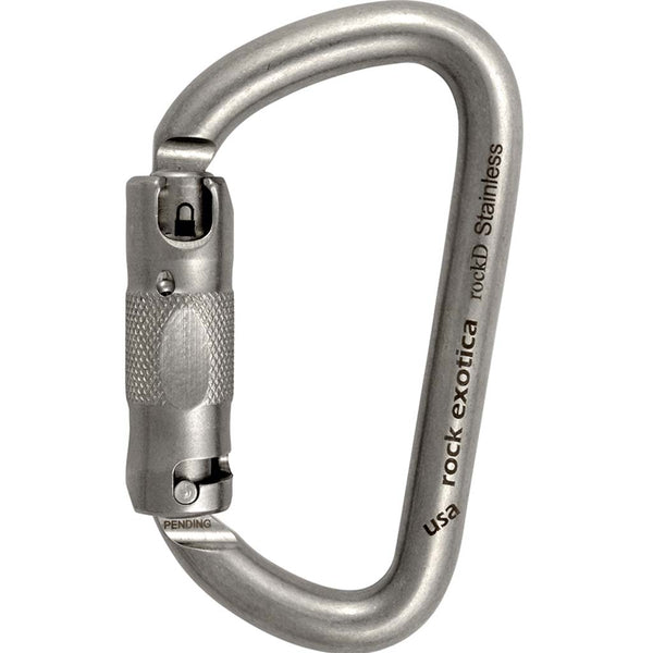 rockD Stainless Steel Auto-Lock Carabiner