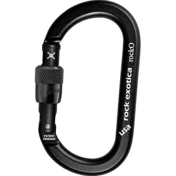 rockO Screw-Lock Carabiner - Black