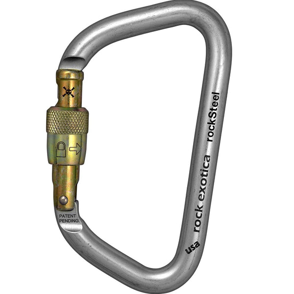 rockSteel Screw-Lock Carabiner